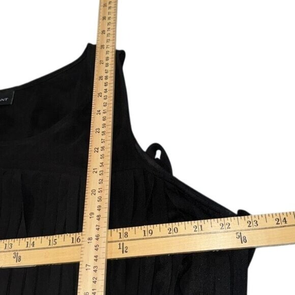 Lane Bryant Black Fringe Tank Top Polyester Womens Size 22 - Picture 7 of 8